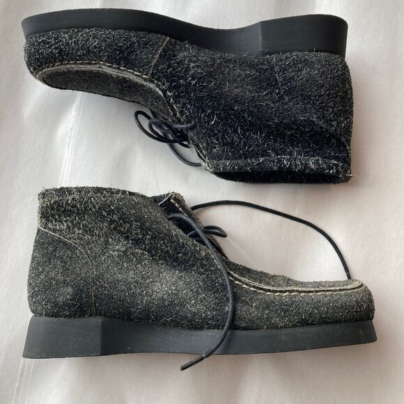 ESPACE By Robert Clergerie Women's Size 6 Chukka Boot Black Gray Y2K - Picture 3 of 13
